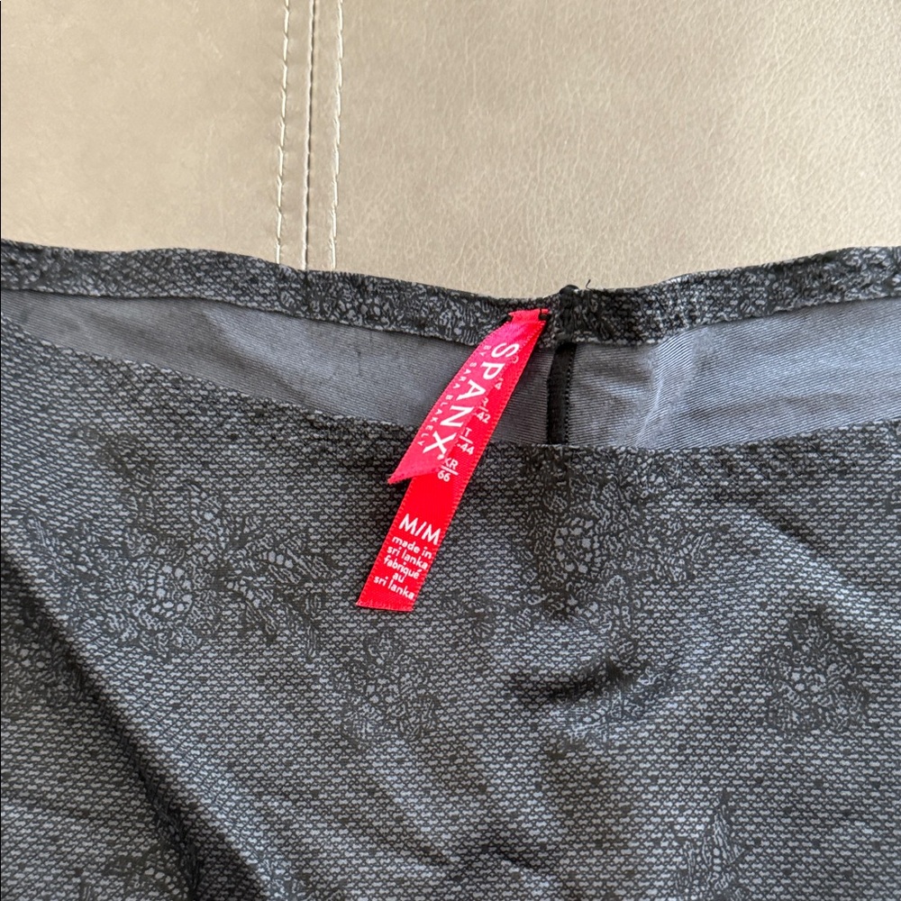 Spanx Black Floral Shorts